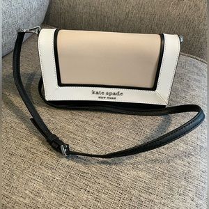 NEW Kate Spade handbag with crossbody strap neutral colors